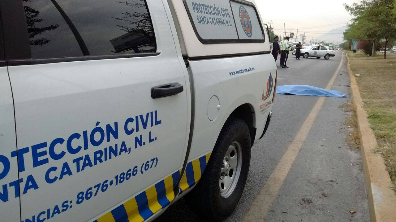 El accidente ocurrió en la avenida Industrial, en Santa Catarina.