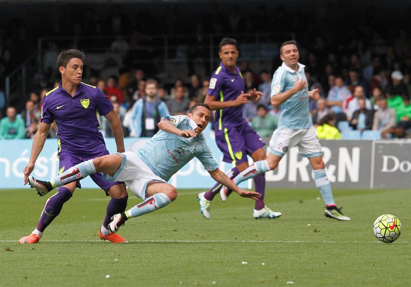 Málaga sucumbió en su visita a Vigo en la penultima jornada de la Liga Española
