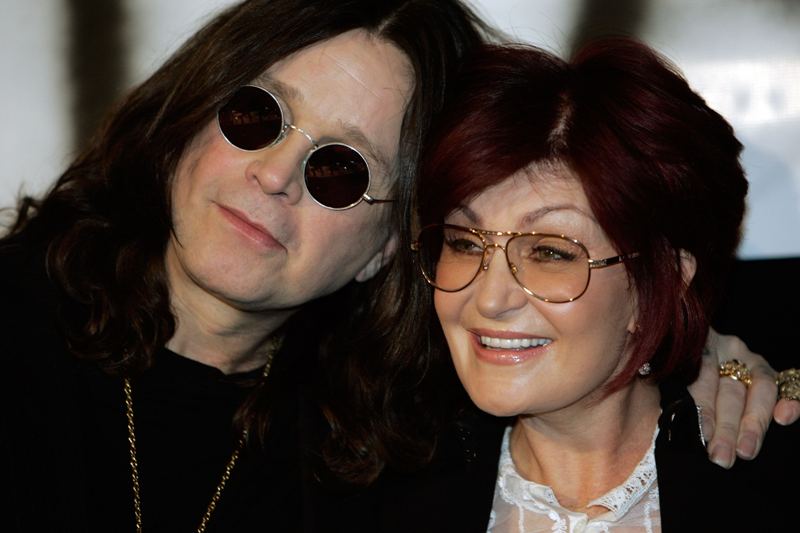 Ozzy Osbourne y su esposa Sharon.