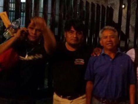 El dirigente regional (azul) fue detenido en el Istmo de Tehuantepec.