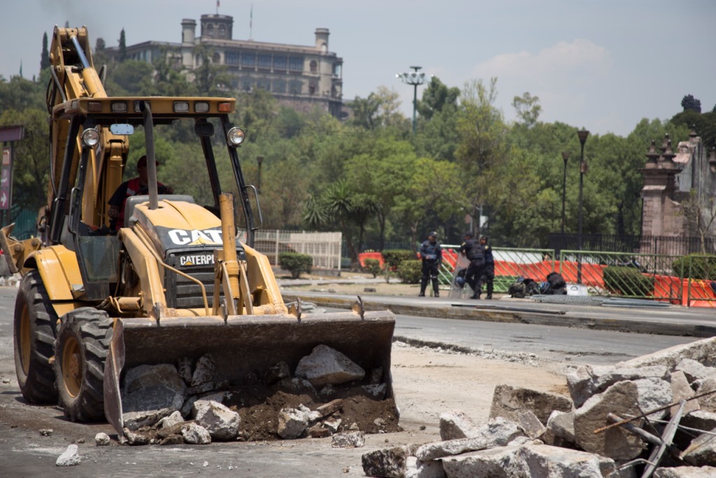Se inician obras de modernización en el Cetram de Chapultepec a unos días del retiro de puestos ambulantes.