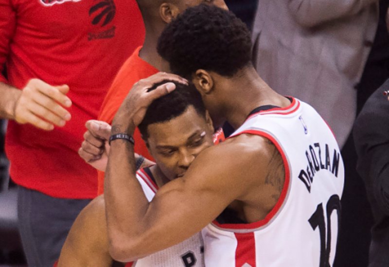 DeMar DeRozan y Kyle Lowry 