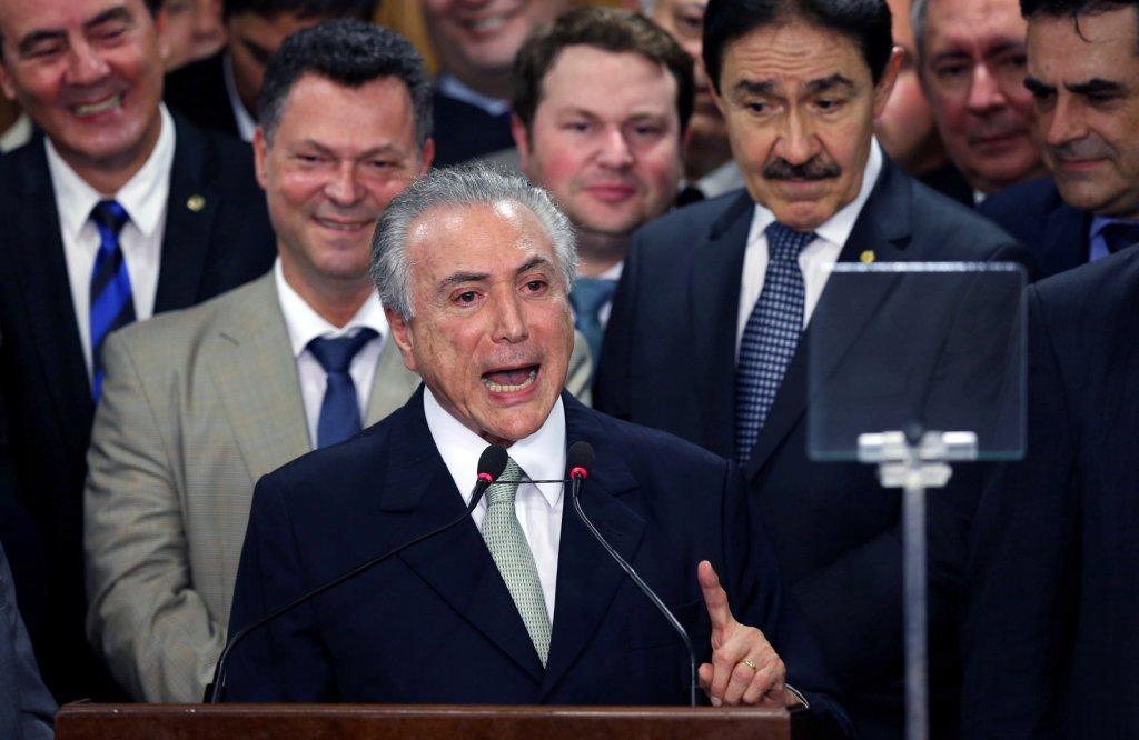Michel Temer asumió como presidente interino de Brasil, luego de que el Senado aprobara abrir un juicio político, contra la mandataria con licencia Di