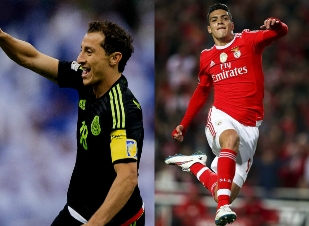 Andrés Guardado y Raúl Jiménez