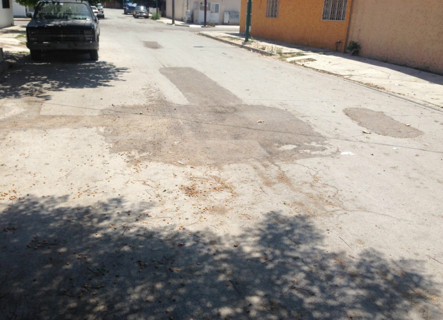 En la colonia La Esperanza, vecinos sufren por la mala pavimentación y las plagas que existen.