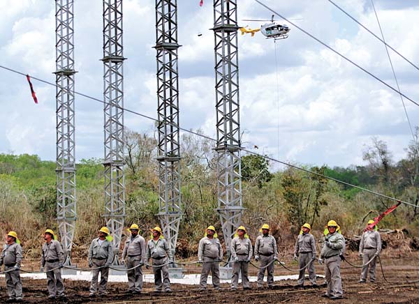 Simulacro de la CFE realizado en Campeche.