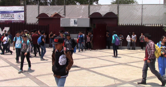 Estudiantes de la vocacional 3 entregaron las instalaciones de la escuela.