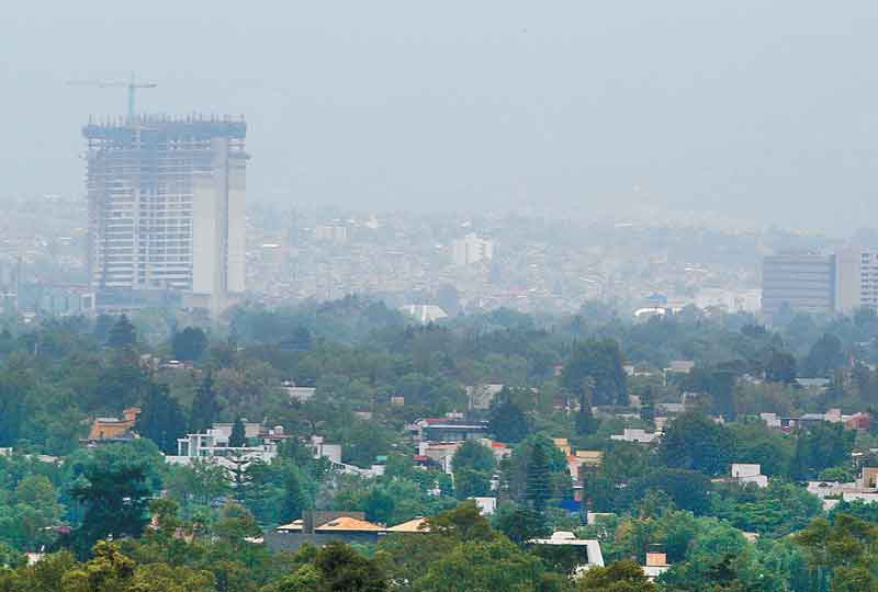 Ayer la calidad del aire fue “mala” en el Valle de México, con 136 puntos de ozono en Azcapotzalco.