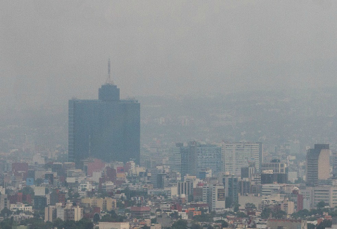 La calidad del aire es de regular a mala en la mayor parte de la zona metropolitana del Valle de México, debido a la contaminación por ozono.