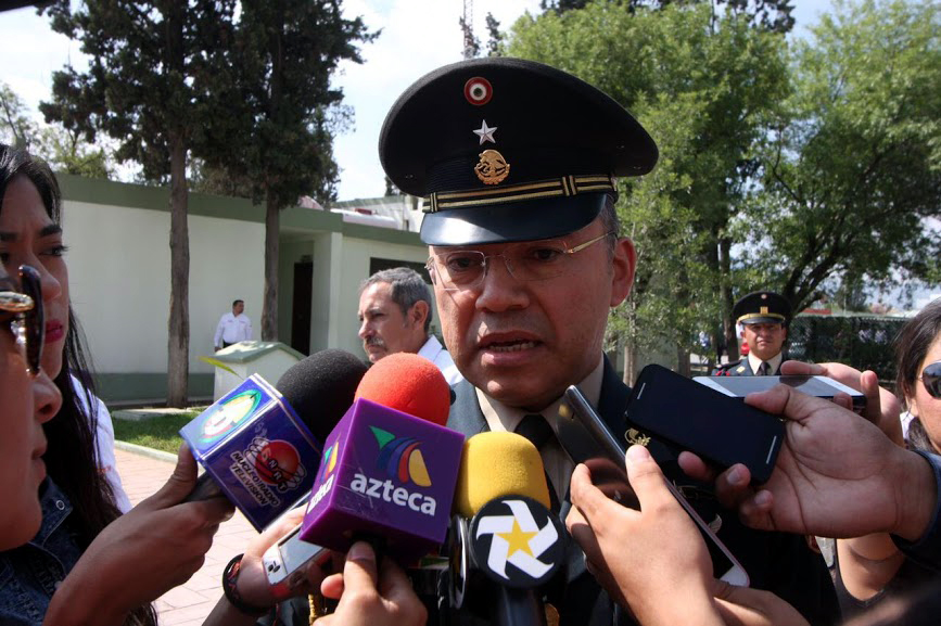 General Héctor Alcocer, jefe del Estado Mayor de la Sexta Zona Militar.