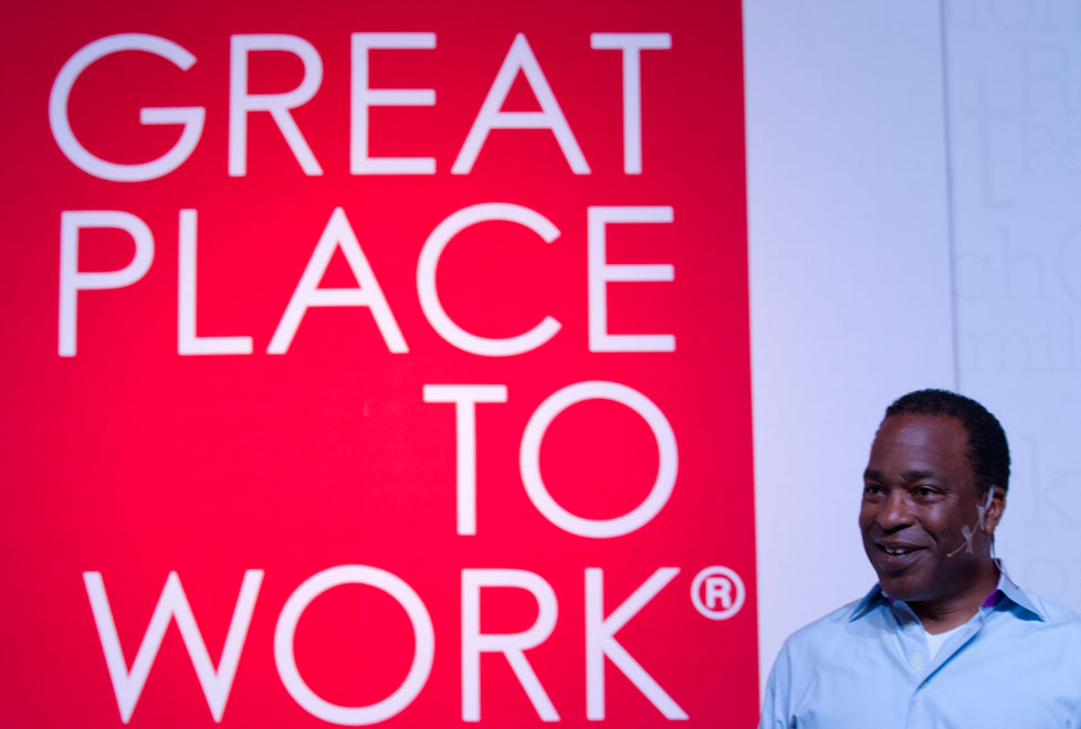 Michael Bush, CEO de Great Place To Work durante la conferencia "La era de los excelentes lugares de trabajo"