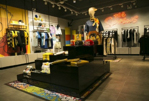 Esta es la primera tienda que vende artículos exclusivamente de los Simpsons. 