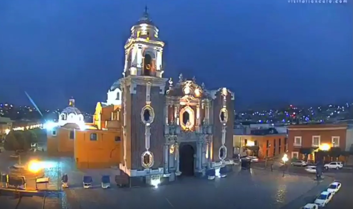 Un gran resplandor se observó cuando pasó el meteoro en Tlaxcala.