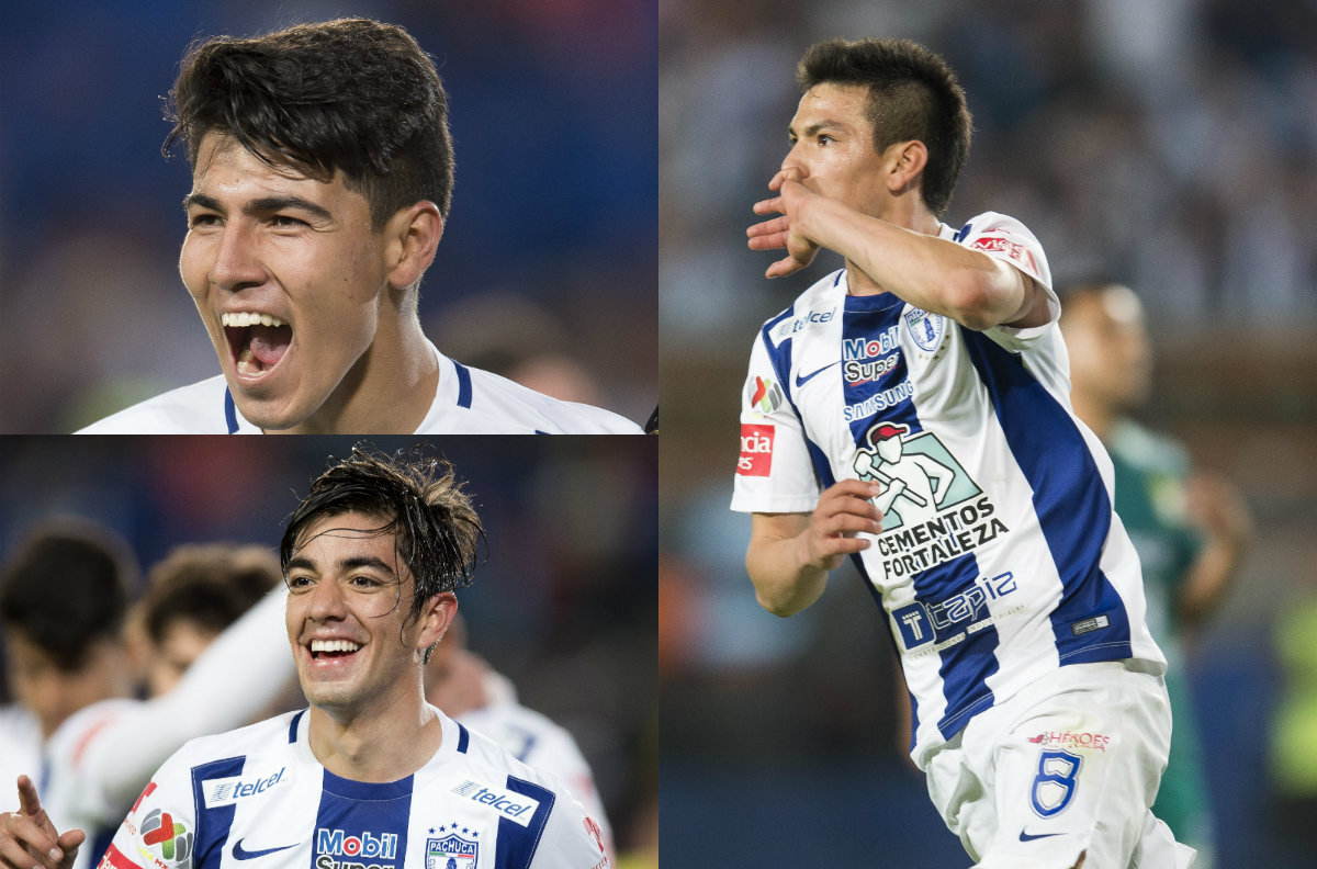 Erick Gutiérrez, Rodolfo Pizarro e Hirving Lozano