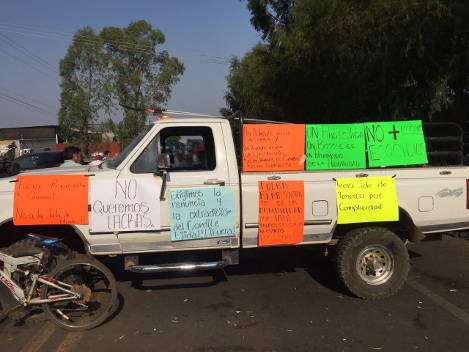 Los comuneros reclaman la quema en la zona. 