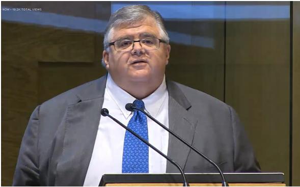El gobernador del Banco de México, Agustín Carstens, anunció el recorte del pronóstico de crecimiento.