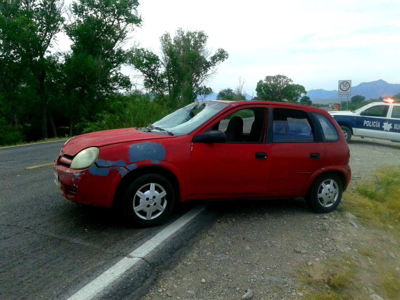 Un hombre de 82 años murió atropellado en la carretera Lerdo-Durango.