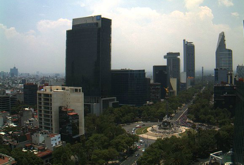 La contaminación en la mayor parte de la zona metropolitana del Valle de México es mala, según las mediciones del Sistema de Monitoreo Atmosférico.
