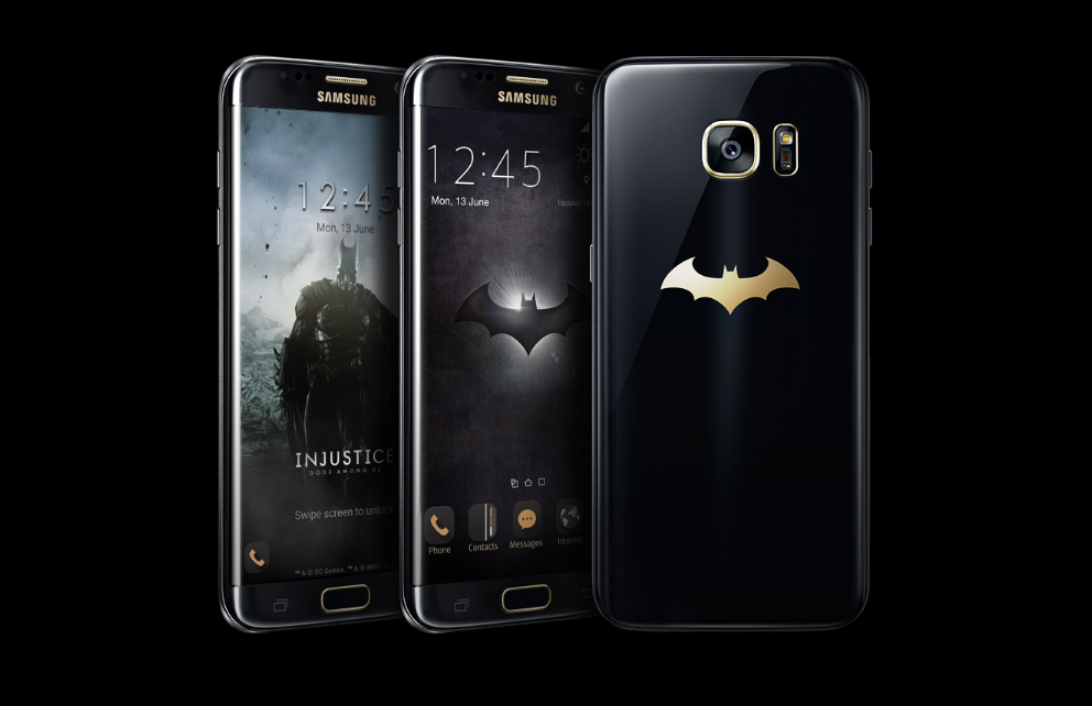 El Samsung Injustice Edition sirve para conmemorar el tercer aniversario el videojuego Injustice: dioses entre nosotros. 