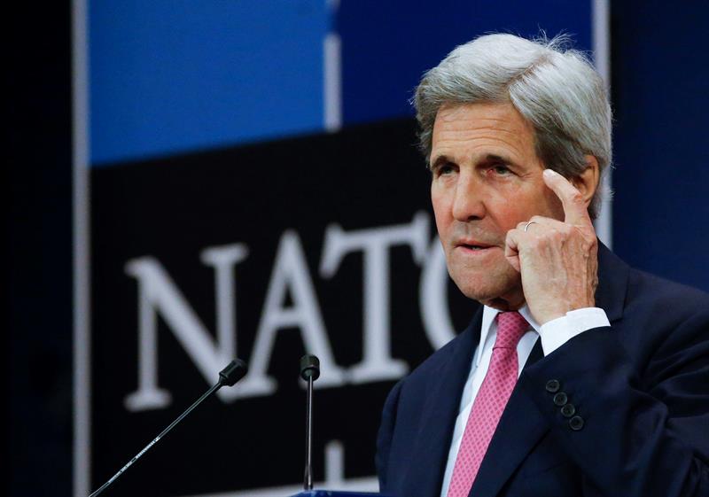 El secretario de Estado de EU, John Kerry, durante una reciente reunión de la cúpula de la OTAN en Bruselas