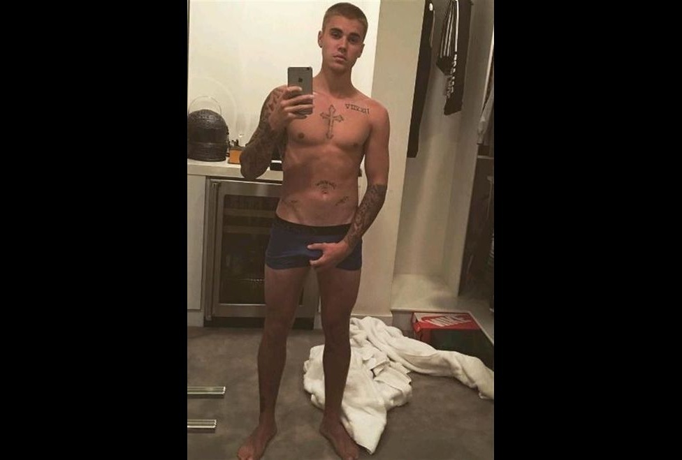 "Mis Calvin", escribió Bieber junto a la imagen. 