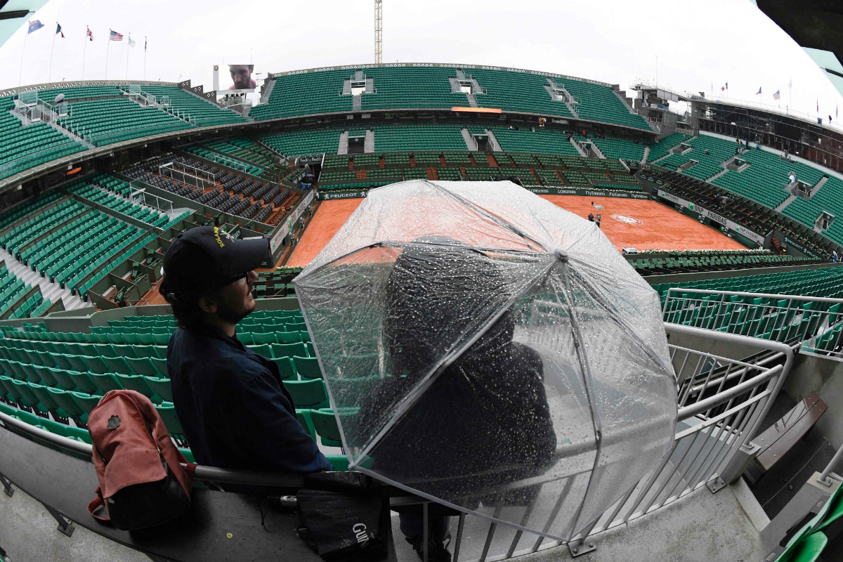 Se suspenden todos los juegos de Roland Garros por lluvia