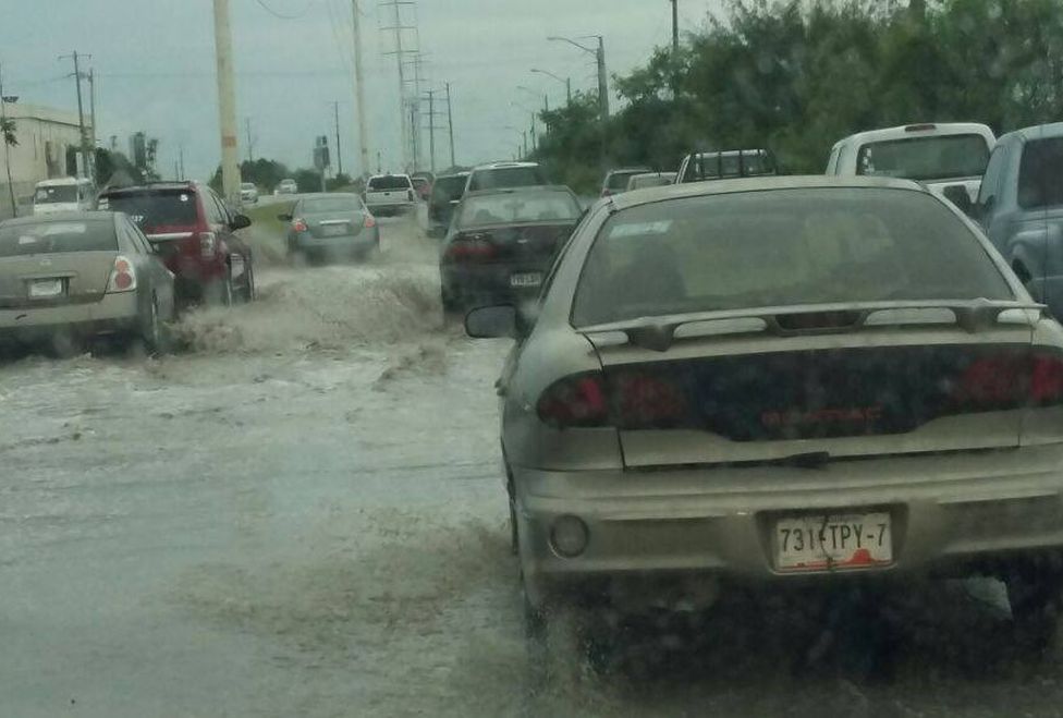 Afectaciones tromba Reynosa.