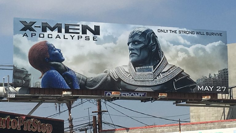 Anuncio de X-Men que provocó el descontento de la actriz. 