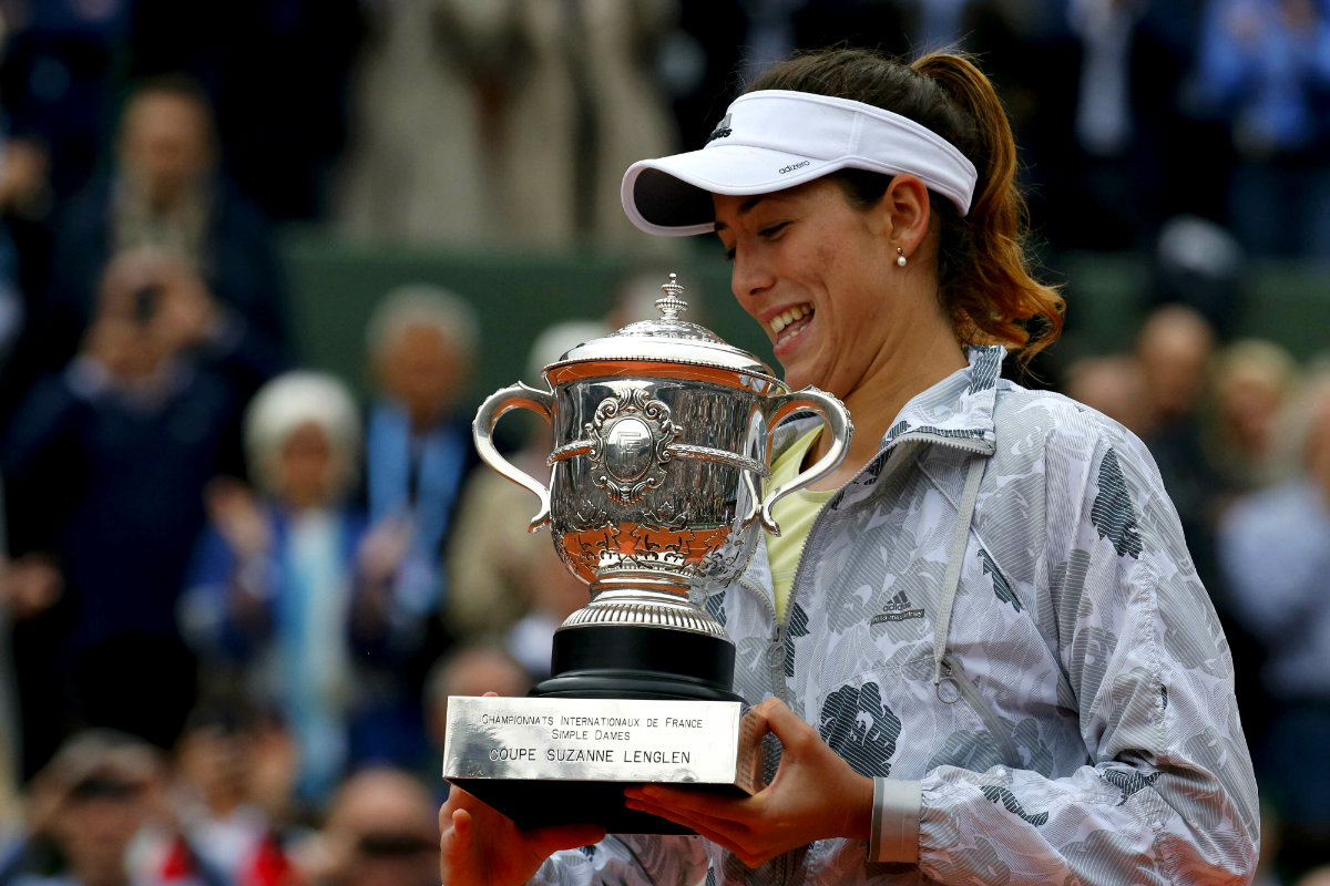 Muguruza, a sus 22 años, ya sabe lo que es la gloria en RG