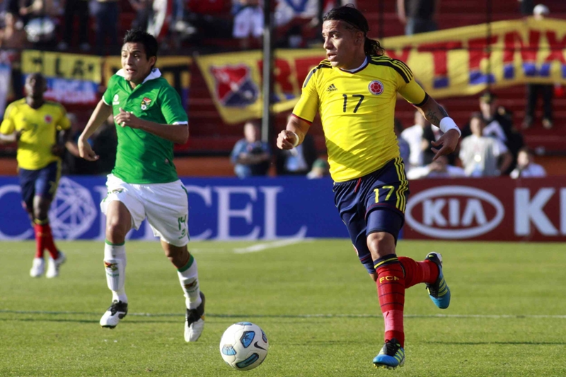 Dayro Moreno con su selección