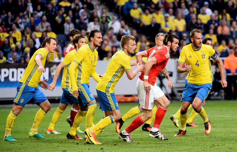 Suecia derrota a Gales en partido amistoso