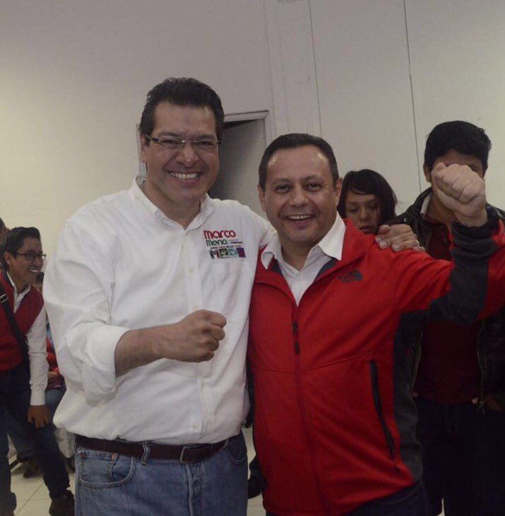 El priista Marco Mena se dijo ganador de la elección para gobernador en Tlaxcala.