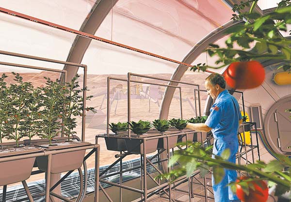 El programa de Soporte Avanzado de Vida desarrolla reciclado de agua para cultivar alimentos.