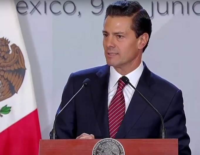 El presidente Enrique Peña Nieto en la sesión del Consejo Mexicano de Negocios.