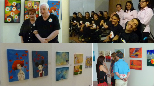 Se realizó una subasta de pinturas en el Teatro Nazas, en apoyo a la fundación "Mentes sin Alas".