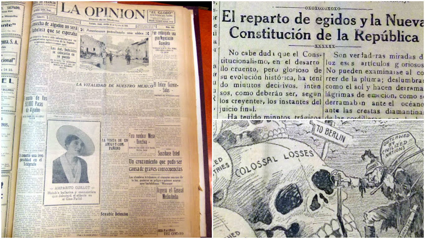 Hemeroteca de La Opinión, publicación de agosto de 1918.
