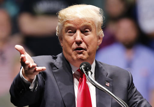 El magnate republicano Donald Trump durante un evento en Richmond, Virginia.