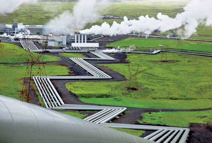 Planta donde se hizo el experimento en Islandia.