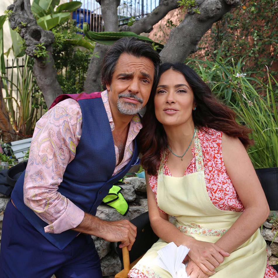 Salma Hayek y Eugenio Derbez  comparten créditos en la cinta 'How To Be a Latin Lover'. 
