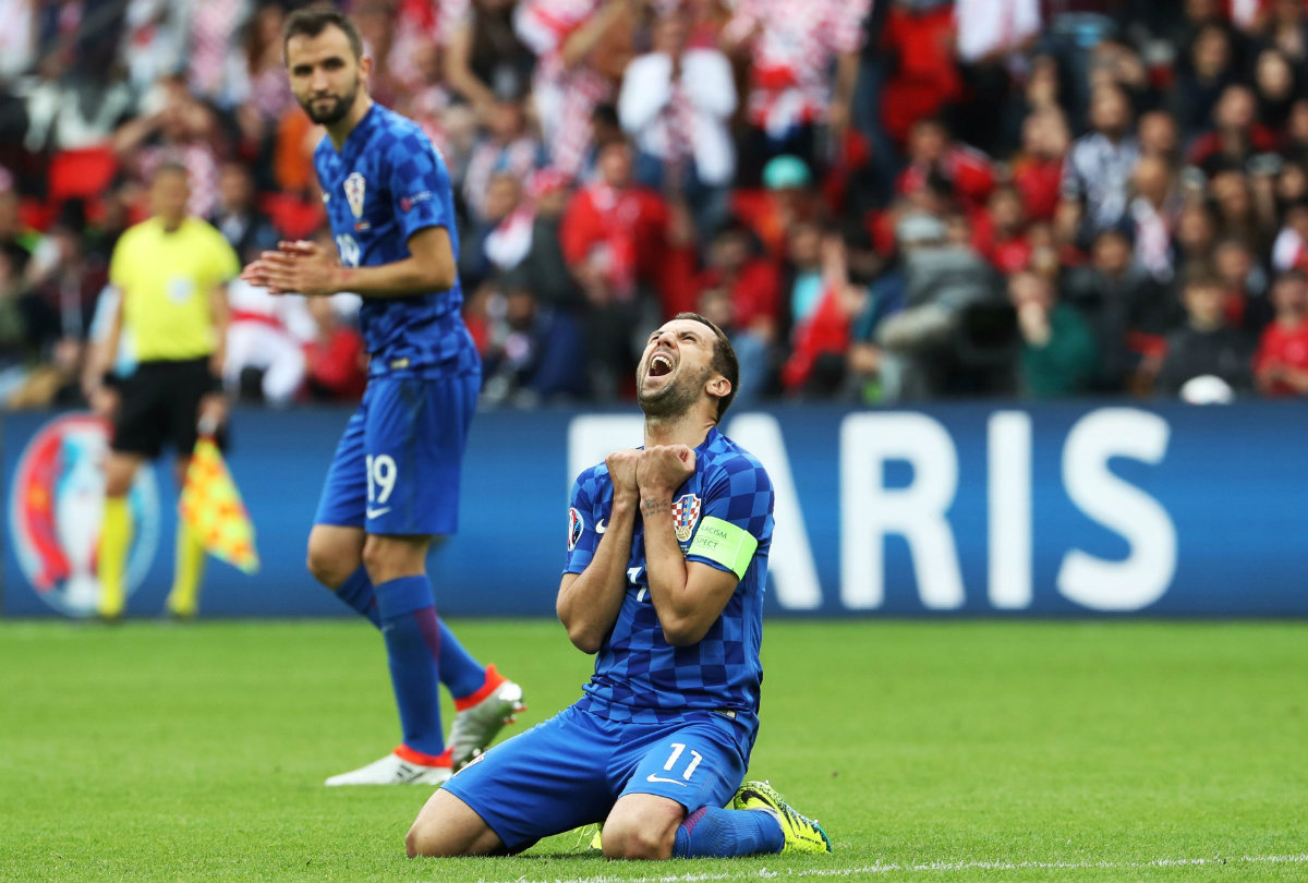 Darijo Srna durante el encuentro