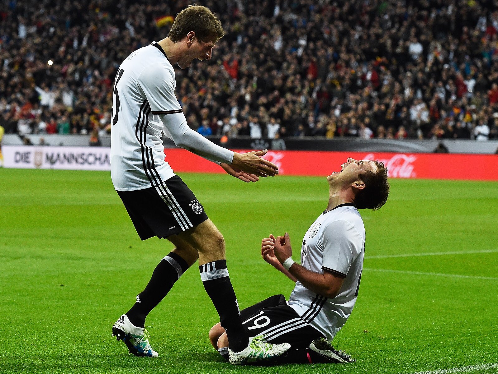 Thomas Müller y Mario Götze