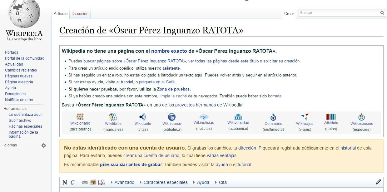 Se expone su nombre seguido por, “ratota”, haciendo referencia que el ex funcionario municipal