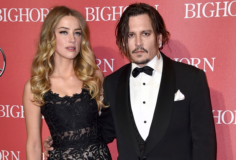 Amber Heard y Johnny Depp. 