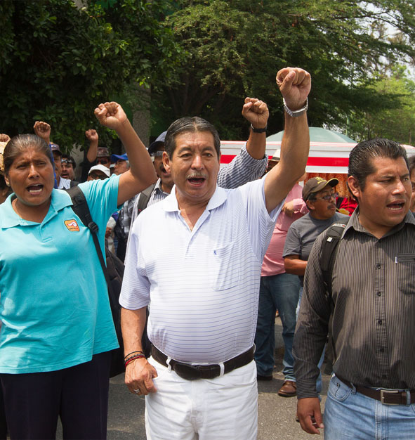 Rubén Núñez, dirigente de la CNTE