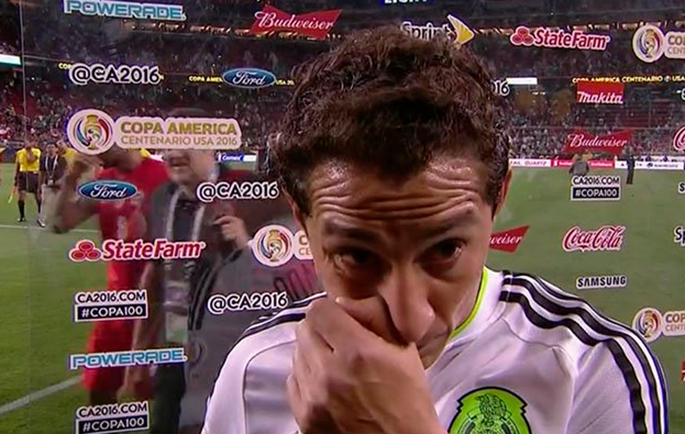 Guardado no se contuvo sus lágrimas tras la goleada de Chile