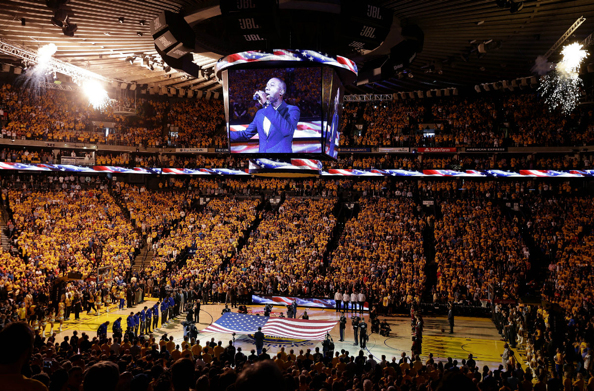 Ceremonia séptimo juego de las finales de NBA