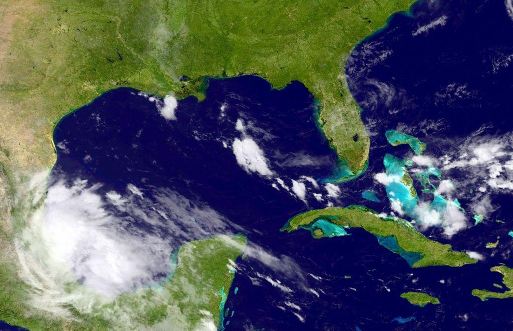 Imagen satelital de la tormenta tropical 'Danielle'.