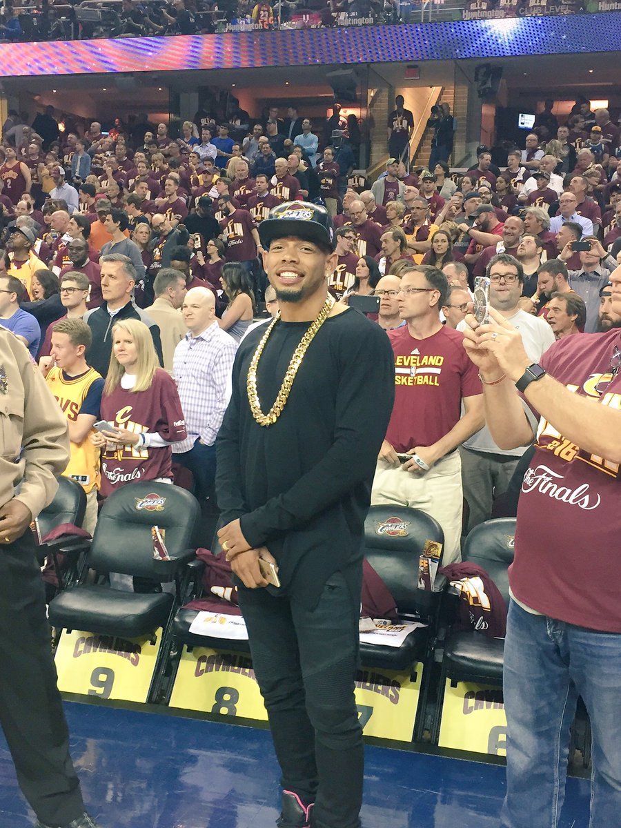 Joe Haden estuvo presente en las finales de la NBA