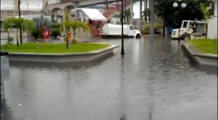 Inundación en Plaza Hijas de Tampico