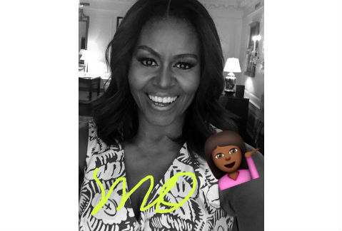 Michelle Obama se unió a Snapchat para promover su viaje a África. 
